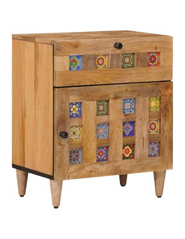 Armadio da Notte con cassetto Naturale 50 x 33 x 60 cm