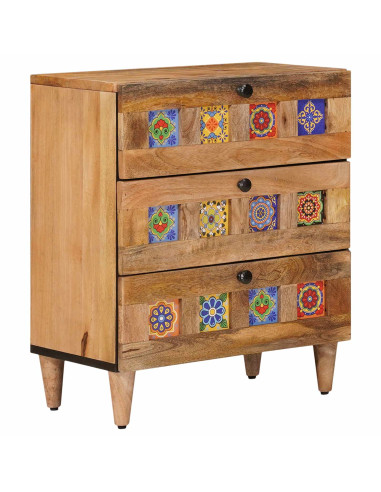 Armadio da Notte con cassetto Naturale 50 x 33 x 62 cm