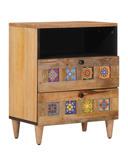 Armadio da Notte con cassetto Naturale 50 x 33 x 60 cm