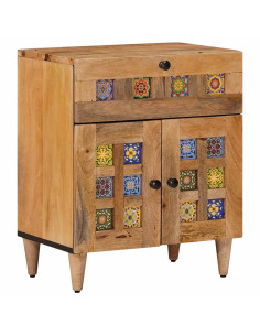 Armadio da Notte con cassetto Naturale 50 x 33 x 60 cm