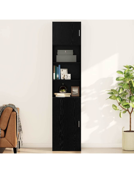 Armadietto a muro Rovere nero 50 x 42.5 x 40 cm