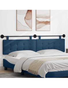 Testata appesa Montaggio a parete Blu 210 x 55 x 5 cm