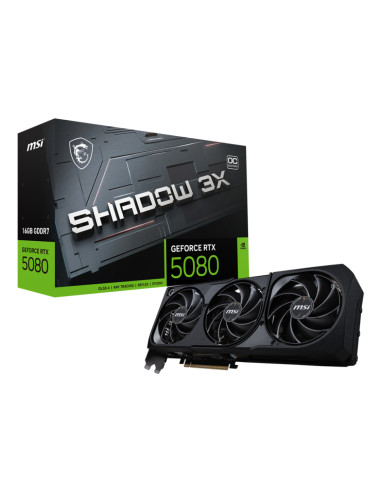 MSI GEFORCE RTX 5080 16G SHADOW 3X OC scheda video NVIDIA 16 GB GDDR7