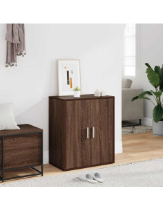 Scarpiera Rovere Marrone 60x35x70 cm in Legno Multistrato