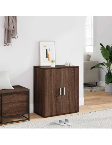 Scarpiera Rovere Marrone 60x35x70 cm in Legno Multistrato