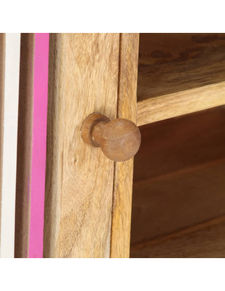 Mobile Porta TV 120x30x40 cm in Legno Massello di Mango