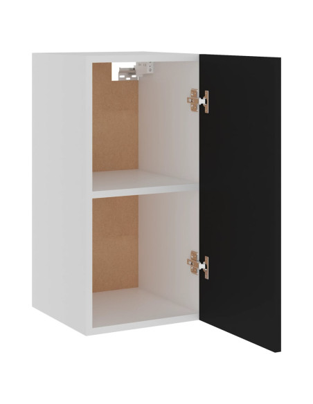 Mobile Pensile “Lyon” Nero 29,5x31x60 cm in Legno Multistrato