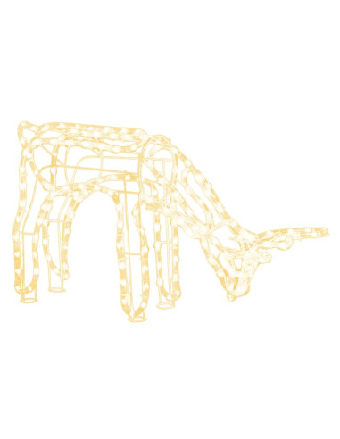 Figura Natalizia Renna Bianco Caldo 73x31x45 cm