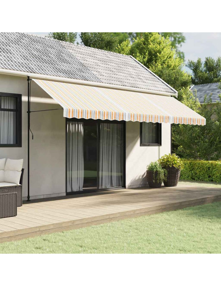 Tessuto di Ricambio per Tenda Strisce Multicolore 5x3 m