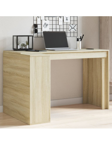 Scrivania Rovere Sonoma 123,5x73,5x75 cm in Legno Multistrato