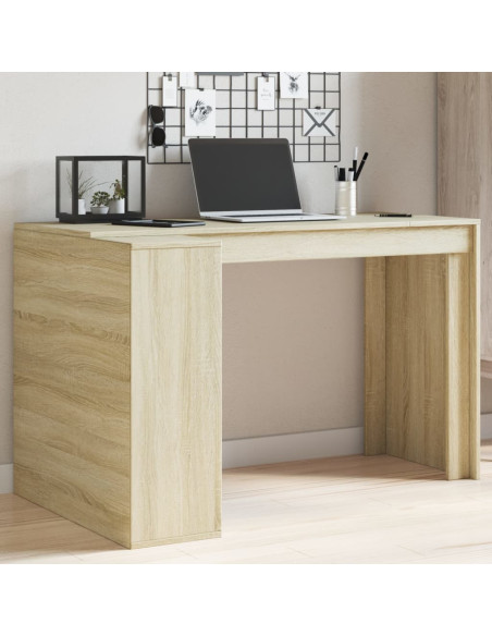 Scrivania Rovere Sonoma 123,5x73,5x75 cm in Legno Multistrato