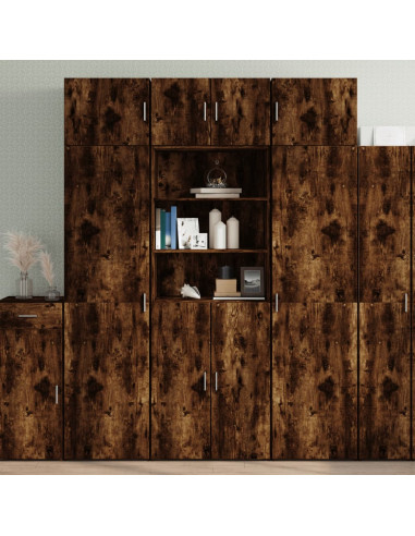 Armadietto Rovere Fumo 70x42,5x225 cm in Truciolato
