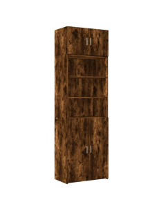 Armadietto Rovere Fumo 70x42,5x225 cm in Truciolato 2