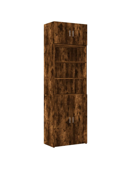 Armadietto Rovere Fumo 70x42,5x225 cm in Truciolato