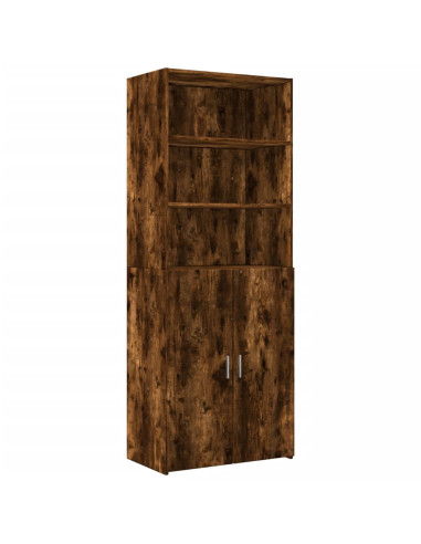 Armadietto Rovere Fumo 70x42,5x225 cm in Truciolato