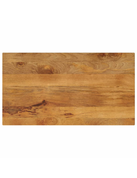 Piano Tavolo 100x50x2,5 cm Rettangolare Legno Massello di Pino