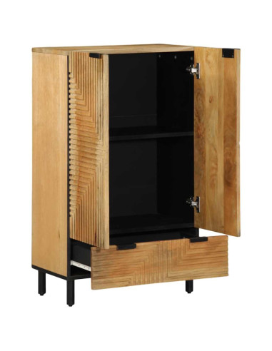 Credenza Marrone 60x33x100 cm in Legno Massello di Mango