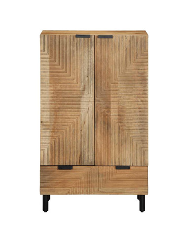 Credenza Marrone 60x33x100 cm in Legno Massello di Mango