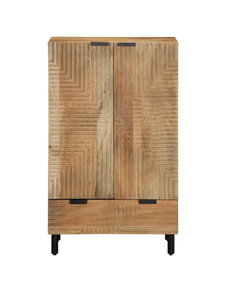Credenza Marrone 60x33x100 cm in Legno Massello di Mango