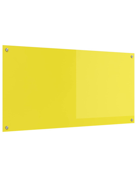 Rivestimento da Cucina Giallo 120 x 60 cm vetro temperato