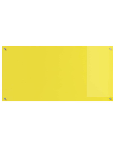 Rivestimento da Cucina Giallo 120 x 60 cm vetro temperato