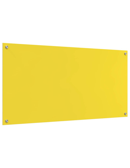 Rivestimento da Cucina Giallo 120 x 60 cm vetro temperato