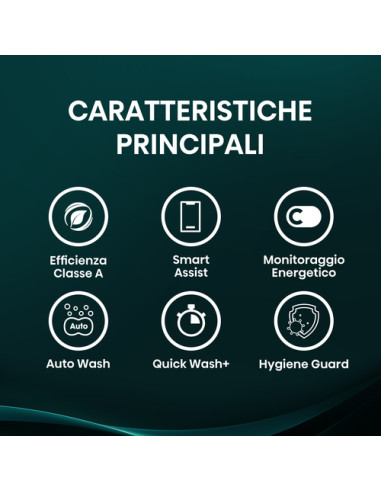 Hisense WD3S1043BW7 lavasciuga Libera installazione Caricamento frontale Bianco