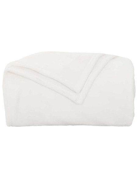Coperte da Pile 6 pcs Bianco 130 x 150 cm Panno
