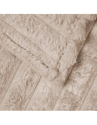 Coperta Beige 240 x 220 cm Panno