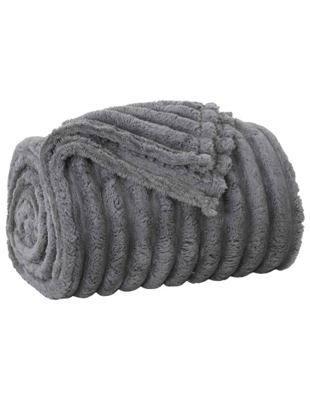 Coperta Grigio scuro 270 x 240 cm Panno