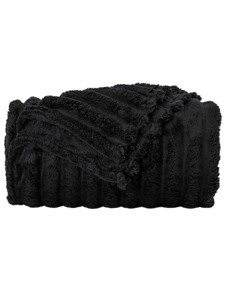 Coperta Nero 200 x 150 cm Panno