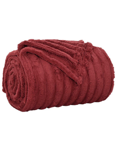 Coperta Rosso Bordeaux 200 x 150 cm Panno