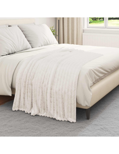 Coperta Crema 150 x 130 cm Panno