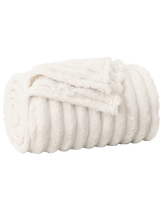 Coperta Crema 270 x 240 cm Panno 2