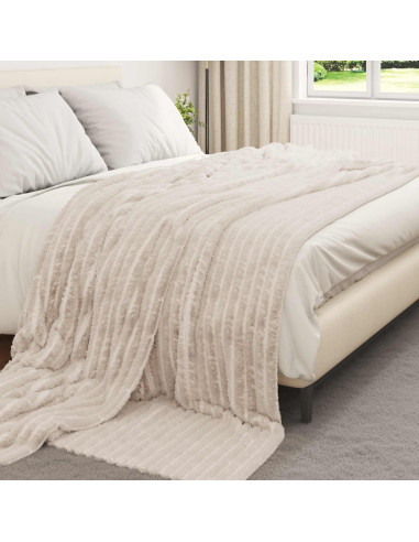 Coperte da Pile 6 pcs Beige 270 x 240 cm Panno