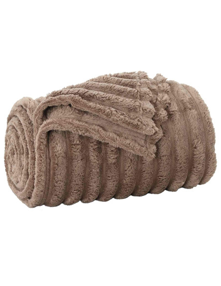 Coperte da Pile 6 pcs Cammello 200 x 150 cm Panno