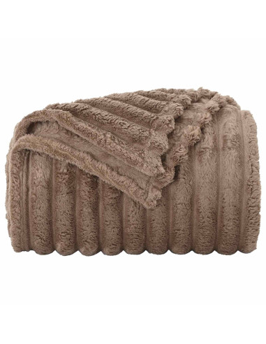 Coperte da Pile 6 pcs Cammello 200 x 150 cm Panno