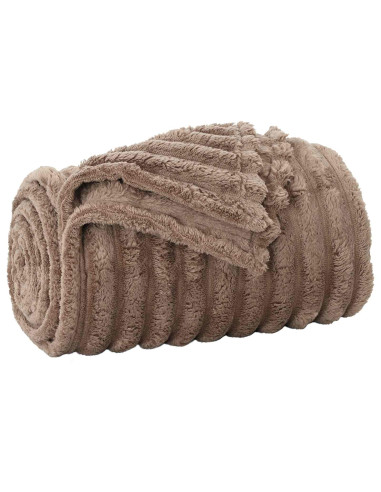 Coperte da Pile 6 pcs Cammello 240 x 220 cm Panno