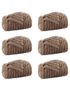 Coperte da Pile 6 pcs Cammello 270 x 240 cm Panno 2