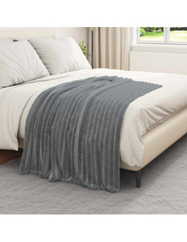 Coperte da Pile 6 pcs Grigio scuro 150 x 130 cm Panno
