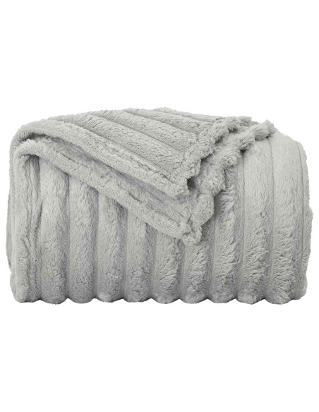 Coperte da Pile 6 pcs Grigio 150 x 130 cm Panno