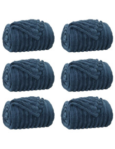 Coperte da Pile 6 pcs Blu navy 150 x 130 cm Panno 2
