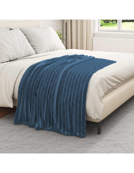 Coperte da Pile 6 pcs Blu navy 150 x 130 cm Panno
