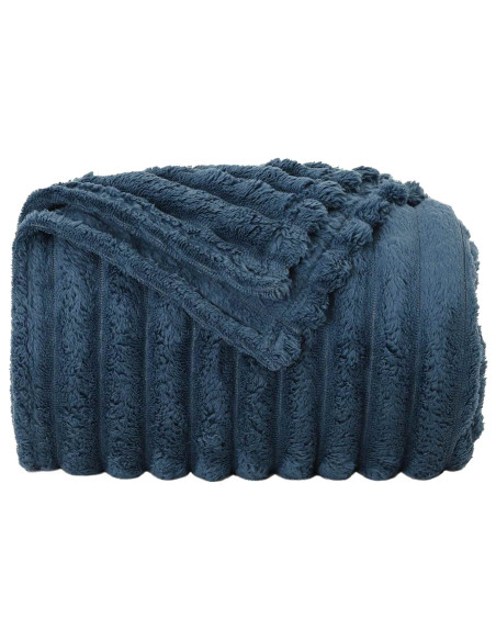 Coperte da Pile 6 pcs Blu navy 150 x 130 cm Panno