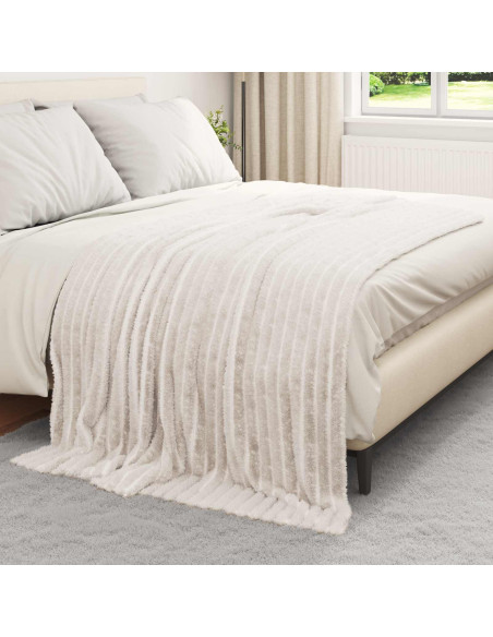 Coperte da Pile 6 pcs Crema 200 x 150 cm Panno