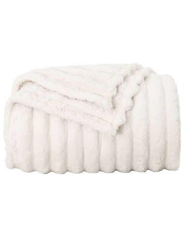 Coperte da Pile 6 pcs Crema 240 x 220 cm Panno