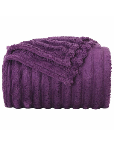 Coperte da Pile 6 pcs Viola 240 x 220 cm Panno