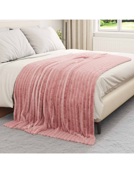 Coperte da Pile 6 pcs Rosa 200 x 150 cm Panno