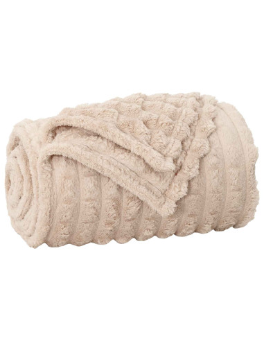 Coperta Beige 150 x 130 cm Panno