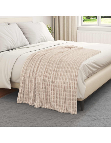 Coperta Beige 150 x 130 cm Panno